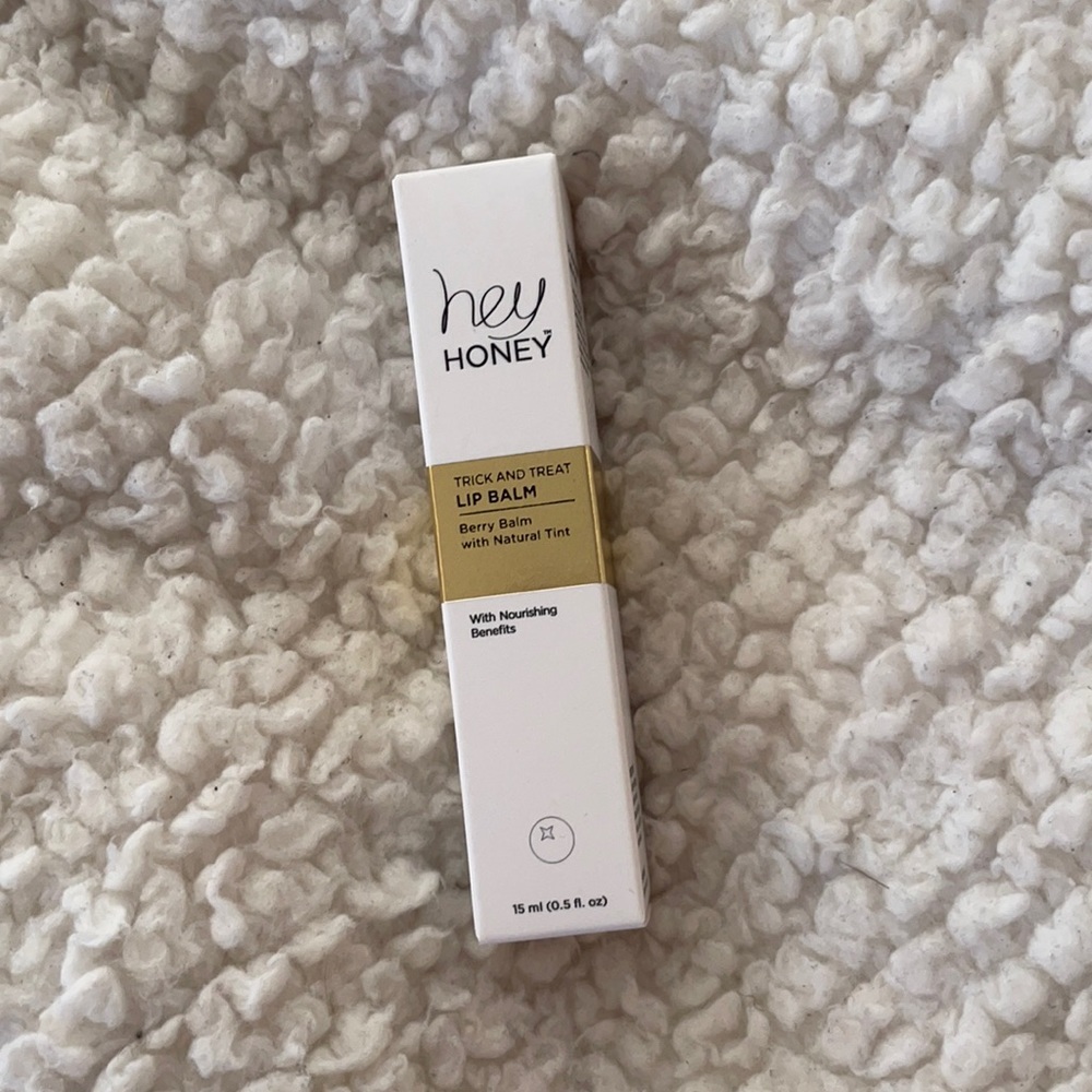 New honey lip balm